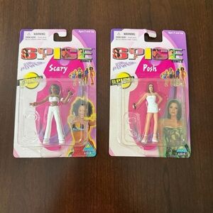 Spice Girls "Scary" and “Posh” * 1998 * Girl Power 3" Figurine - VINTAGE